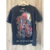 ราคา เสื้อยืดมือสอง Deadpool เสื้อหนัง เดดพูล เสื้อยืด มือสอง เปิดกระสอบ ของแท้ (17961643571)