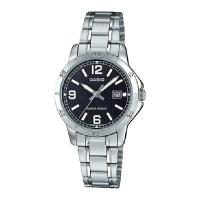ราคา Casio Standard นาฬิกาข้อมือสุภาพสตรี (ประกันCMG ศูนย์เซ็นทรัล 1 ปี) สายสเตนเลส รุ่น LTP-V004D-1B2 (หน้าดำ) LTP-V004D-2B (7422297380)