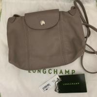 ราคา longchamp pliage cuir mini หนังแกะ สีเทา ของแท้ (มือ2) (4818793352)