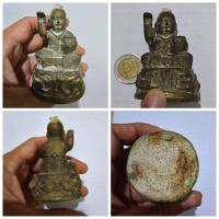 ราคา กุมารทอง ถือถุงเงิน กวักเงิน กวักทอง ขนาดตั้งบูชา สภาพเก่าเก็บ (27804307930)