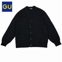 ราคา เสื้อคาร์ดิแกนไหมพรมคอวีผสม Lamb Blend แบรนด์ Gu. (หน้าผ้า 46") (24601868617)