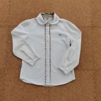 ราคา เสื้อเชิ้ตเด็กสีขาว burberry มือสอง (18774018953)