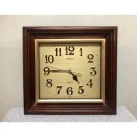 ราคา SEIKO Quartz QE569B กรอบไม้แท้นาฬิกาแขวนผนังมือสองญี่ปุ่น (25262642292)