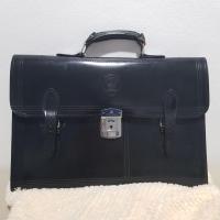 ราคา กระเป๋านักเรียน Jacob แท้ สีดำ หลังต่อ ขนาด 18 นิ้ว หนังแท้ Jacob School Bag กระเป๋าจาคอป กระเป๋าหนัง มือสอง สภาพดี (6595789921)