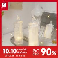 ราคา Gina โคมไฟพลาสติก โคมไฟตั้งโต๊ะแบบใส่ถ่าน ไฟทรงเทียนไข (16864997768)