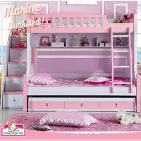 ราคา เตียง 2 ชั้น รุ่น Marine bunk bed 5 ฟุต สีชมพู (4897944124)