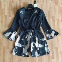 ราคา ชุดจั้มขาสั้นลายนกงานป้าย (436029735)