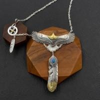 ราคา 925 Sterling Silver Takahashi Goro Seiko Eagle Feather Necklace Pendant All-match For Men And Women (24790248111)