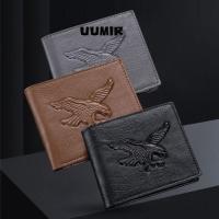 ราคา ผู้ชายกระเป๋าสตางค์สั้น,สีดําสีเทาสีน้ําตาลหนัง ปู่ ออกแบบกระเป๋าสตางค์,เย็นอีเกิ้ลบรรเทารูปแบบพับกระเป๋าสตางค์ผู้ชาย (24587701224)