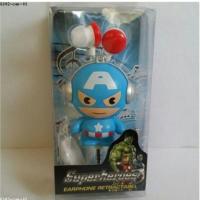 ราคา หูฟัง แบบเก็บสาย ลาย อเวนเจอร์ Avengers กัปตันอเมริกา Captain America (455828645)