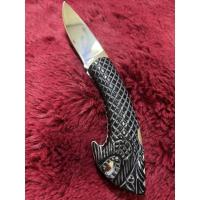 ราคา มีดพับด้ามเขาควายดำแกะสลักรูปพยานาค (20439624123)