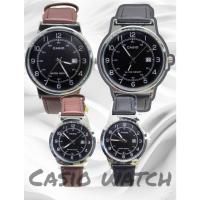 ราคา (มีวันที่) นาฬิกาข้อมือผู้ชายและผู้หญิง casioสายหนัง สีดำสีน้ำตาล จอแสดงวันที่ กันน้ำได้ นาฬิกาคาสิโอ้ พร้อมกล่อง RC641 (22645133809)
