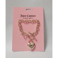 ราคา สร้อยข้อมือสีโรสโกลขัดหน้าจี้หัวใจ แบรนด์ juicy couture ข้อมือเล็ก (13346806837)