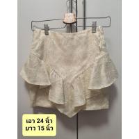 ราคา กระโปรงสั้นสีครีม แบรนด์ THEA by Thara (22562047571)