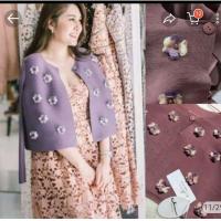 ราคา เสื้อคลุมอัดพลีท​ 3D​ งานป้าย​ Valley Girl​ สีม่วง​ มือ2 (20676159579)