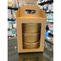 ราคา [เซต]ปิ่นโตน้ำตาลคราฟ3ชั้น (ชาม750ml 3ใบ+ปิ่นโต1] ชามคราฟเข้าเวฟได้ (29969723529)