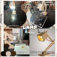 ราคา โคมไฟตั้งโต๊ะ โคมไฟวินเทจ โคมไฟไม้ (25514143544)
