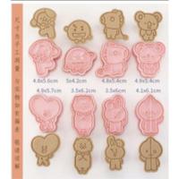 ราคา พิมพ์กดคุกกี้ บิสกิต พายไส้สับปะรด ลายคริสต์มาส์ น้องหมี bt21 (19369496487)