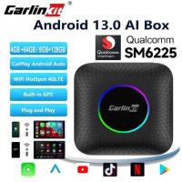 ราคา Carlinkit CarPlay Ai กล่องทีวีไร้สาย Android 13 8+128GB QCM 8-Core 6225 Android Auto YouTube Netflix IPTV 4G LTE (28210602532)