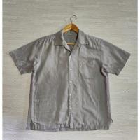 ราคา Uniqlo เสื้อเชิ้ตลินิน แขนสั้น สีเทาเข้ม Size L ชาย มือ2 (20190717016)