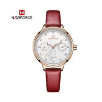 ราคา นาฬิกาผู้หญิง NAVIFORCE รุ่น NF5003-RG/W/R สายหนัง รุ่นใหม่ นาฬิกาผู้หญิงแฟชั่นสุดหรู รับประกัน 1 ปี ของแท้ % (5100915025)
