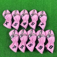 ราคา ปลอกหุ้มหัวไม้กอล์ฟ Cover Iron set ผลิตจากวัสดุอย่างดี ชุด 10 ชิ้น สีชมพู รหัสสินค้าTGM003 (26107773465)