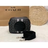 Coach 1912 Dempsey Camera Bag In Signature Jacquard with Stripe and Coach Patch กระเป๋าสะพายข้าง