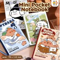 ราคา 【พร้อมส่งจากไทย】สมุดโน้ตมินิขนาด A7 สมุดโน๊ตจิ๋ว สมุดจิ๋ว สมุดจดบันทึก สมุดพกพา สมุดโน๊ต capybara (28613590197)