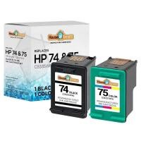 ราคา 2 PK HP \# 74 CB335W และ \# 75 CB337W Ink Photosmart D5300 D5345 D5360 D5363 D5368 (25259209794)