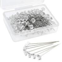 ราคา 50 ชิ้น ใส เข็มเพชร เย็บ เข็มคงที่ DIY ช่อดอกไม้ เพชร เข็มกลัด สําหรับเสื้อผ้า เครื่องประดับ ส่วนประกอบ ตกแต่งดอกไม้ (25856277575)