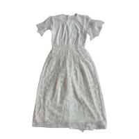 ราคา เดรสลูกไม้สีขาว size M (มือสอง) (16697910086)