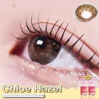 ราคา Candylens คอนแทคเลนส์ รุ่นChloe สีฮาเซล เลนส์ใหญ่ปิดตาลอย พร้อมส่งแบบปกติ และค่าสายตาสั้น 0.00- 7.00 (23948607592)