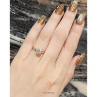 ราคา แหวนเพชรชูเม็ดเดี่ยว ขนาด 80ตัง ฝังเพชรที่กระเปาะ (27403553630)