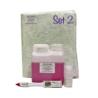 ราคา ♕น้ำยาเรซิ่นชุดซ่อมงานไฟเบอร์ AT-3995 ขนาด 1 กก.+ตัวเร่ง 30 ซีซี +ใยแก้ว ขนาด 1 เมตร ฟรี !! แปรงขนาด 1 นิ้ว (8569233528)