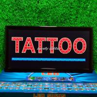 ราคา ป้ายไฟLED ไฟตัวอักษร ป้ายไฟวิ่ง ไฟหน้าร้าน "ป้ายไฟ TATTOO" แบบเสียบปลั๊กไฟ ไฟตกเเต่งร้าน รับทำป้าย (24602306097)