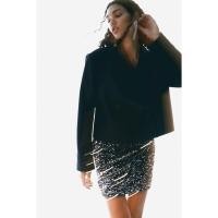 ราคา H&M Wanita Sequined Mini Skirt (29224575881)