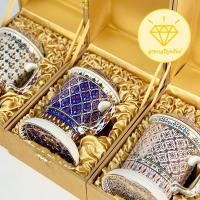 ราคา แก้วมัค เบญจรงค์ บรรจุกล่องผ้าไหม ของขวัญปีใหม่ ที่ระลึกเกษียณอายุ ของรับไหว้ (27373778547)