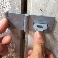 ราคา คล้องกุญแจ ห่วงคล้อง บานพับสายยู บานพับคล้องกุญแจ สายยู ที่คล้องกุญแจ บานพับสายยู 3ตอน (7442953408)