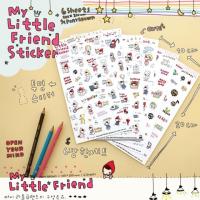 ราคา S023# My Little Friend Sticker PONY BROWN set 6 แผ่น (3846476)