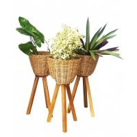 ราคา กระถาง(ตะกร้าหวาย)พร้อมขาตั้ง กระถางขาตั้งยกสูง กระถางติดขาตั้ง (5162519706)