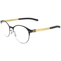 ราคา Fashion แว่นตา รุ่น IC BERLIN 010 C-4 สีดำขาทอง Amihan กรอบแว่นตา สำหรับตัดเลนส์ วัสดุ สแตนเลสสตีล ขาข้อต่อ ไม่ใช้น็อต (1642763572)