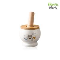 ราคา ครกบดยา ครกบดกระเทียม ครก เซรามิก ครกพกพา ครกขนาดเล็ก ครกพร้อมสาก ที่บดยา Ceramic Mortar Simple Mart (19835316482)