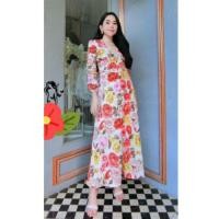 ราคา เดรสยาวงานปักดอกกุหลาบงานอลังป้ายจริยาsizeL (7684052883)