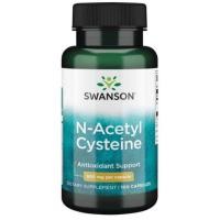ราคา Swanson Premium N-Acetyl Cysteine 600 mg [ 100 Capsule ] swanson nac , nac 600 puritan , now foods nac (8914121851)