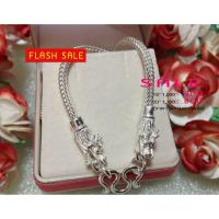 ราคา สร้อยเงินแท้ ลายสี่เสาหัวมังกร(งานไทย) -FLASH SALE (2682397630)