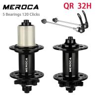 ราคา Meroca Noisy Cube K7 32 หลุม MTB Hub 5 pawl 120T NBK ปิดผนึกแบริ่งจักรยาน Bushings สําหรับจักรยานเสือภูเขา 12 11 10 9 8 7 ความเร็ว (25189509768)