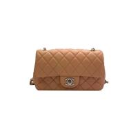 ราคา ◄Chanel CHANEL CF Bag Ladies Nude Pink Mini Shoulder Messenger Bag แท้ (23715073679)