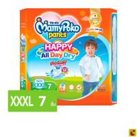 ราคา มามี่โพโค แพ้นท์ แฮปปี้ ออลเดย์ดราย กางเกงผ้าอ้อมเด็ก XXXL แพ็ค 7 ชิ้น (28368934606)