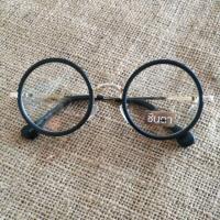 ราคา แว่นวินเทจ CHINTA กรอบแว่นตา รุ่นกลมใหญ่ กลมจริง กรอบสีดำ ทรงกลม เลนส์ใส แข็งแรง ทนทาน นำไปตัดเลนส์สายตาได้ ชาย หญิง (3155913344)