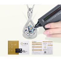 ราคา สร้อยคอเงินแท้ 92.5% ฝังเพชร 2 กะรัต ชุบทองคำขาว (25316530836)